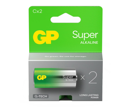 Bateria lub akumulatorek GP Baterie alkaliczne Super C/LR14 1,5V (2 sztuki)